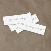 Carte D'appel Merci de script simple pour votre commande Mini