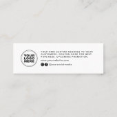 Carte D'appel Merci D'Entreprise Minimal Moderne Pour L'Insertio (Dos)