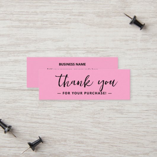 Carte D'appel Merci des entreprises - Médias sociaux - Insertion (Devant/Arrière en situation)