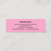 Carte D'appel Merci des entreprises - Médias sociaux - Insertion (Dos)