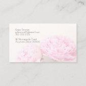 Carte D'appel Mère rose de deux pivoines (Dos)