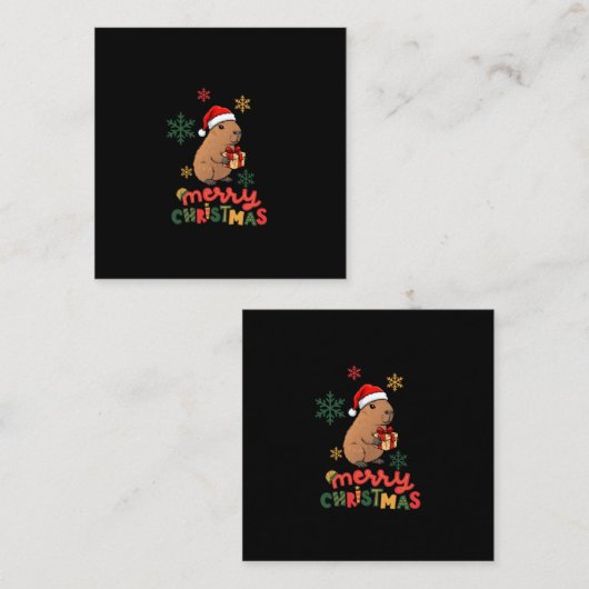 CARTE D'APPEL MERRY CHRISTMAS (Devant / Derrière)
