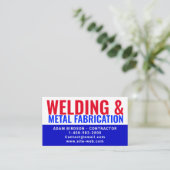 Carte D'appel Metal Fabrication & Welding Contractor Services |  (Debout devant)