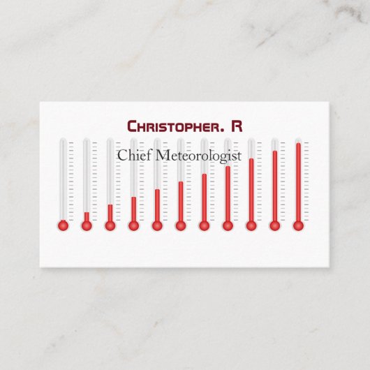 Carte D'appel Météo Météo Météo Météo Standard Matte (Devant)