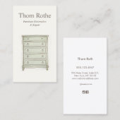 Carte D'appel Meubles Restauration, finition et réparation Cal (Devant / Derrière)