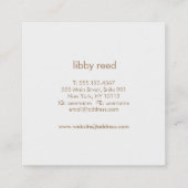 Carte d'appel mignonne Aquarelle Florale Motif mam (Dos)