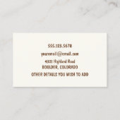 Carte d'appel mignonne Highland Cow & Calf (Dos)