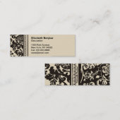 Carte d'appel mince Creme française (Devant / Derrière)