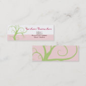 Carte D'appel Mini appeler moderne maigre d'arbre/carte de (Devant / Derrière)