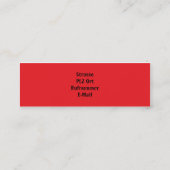 Carte D'appel Mini-cartes rouges (Dos)