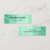 Carte d'appel Mini Date de jeu de maman Aquarelle  (Devant / Derrière)