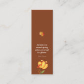 Carte d'appel mini-Signet à immersion en automne (Devant)