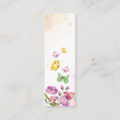 Carte d'appel mini-Signet à ressort papillon (Devant)