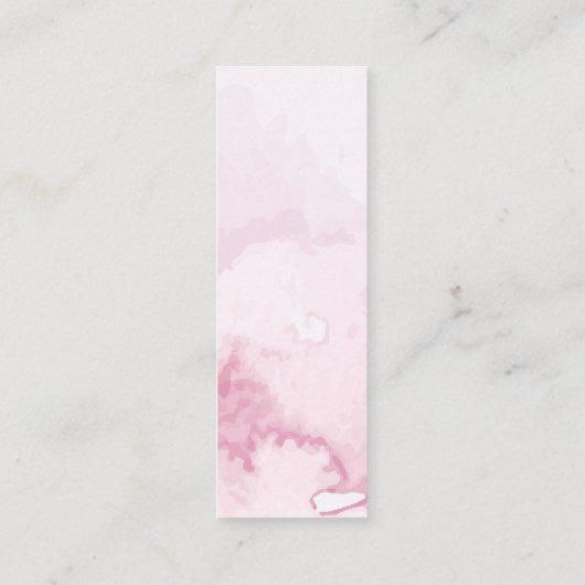 Carte d'appel mini-Signet de printemps à fleurs (Dos)