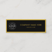 Carte D'appel Minimalist M Gold Black Script QR White (Dos)