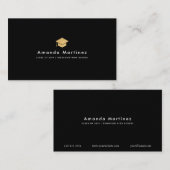 Carte d'appel minimaliste des étudiants noirs (Devant / Derrière)