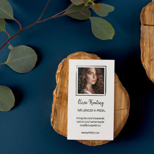 Carte D'appel Modèle de lignes minimalistes