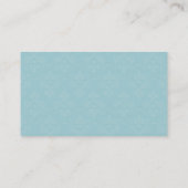 Carte D'appel Modèle élégant Aqua Damask (Dos)