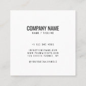 Carte D'appel Moderne monogramme tendance or élégant (Dos)