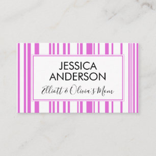 Carte d'appel Moment Playdate Pink & White
