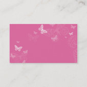 Carte D'appel MOMMY PLAYDATE CONTACTER mignon papillon rose mode (Dos)