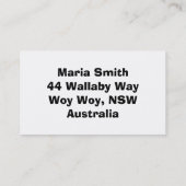 Carte D'appel motif Ancre (Dos)