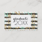 Carte D'appel Motif d'ancre flottante de l'obtention du diplôme (Dos)