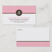 Carte D'appel Motif de cercles d'amusement décoré d'un (Devant / Derrière)