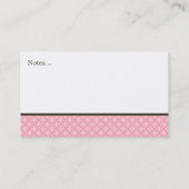 Carte D'appel Motif de cercles d'amusement décoré d'un (Dos)