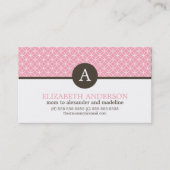 Carte D'appel Motif de cercles d'amusement décoré d'un (Devant)