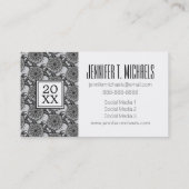 Carte D'appel Motif de tortue de style de l'obtention du diplôme (Dos)