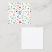 Carte D'appel Motif du monde marin (Devant / Derrière)