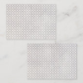 Carte D'appel Motif géométrique beige islamique (Devant / Derrière)