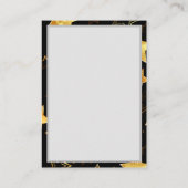 Carte D'appel Motif sans couture avec étoiles d'or (Dos)