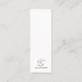 Carte D'appel Mushroom Forest Book Lover's Card Signet (Dos)