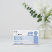 Carte D'appel Myspace - affaires (Debout devant)