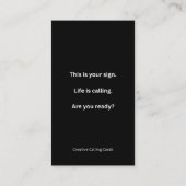 Carte D'appel Neon Motivational Pass Along Card (Dos)