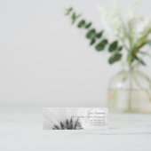 Carte D'appel Noir et blanc Gerber Daisy Graduate (Debout devant)