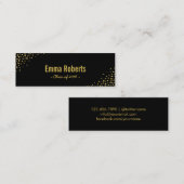 Carte D'appel Noir nommé d'étiquette d'obtention du diplôme et (Devant / Derrière)