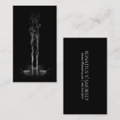 Carte d'appel noire SMOLDER NOIR Dragon Smoke (Devant / Derrière)