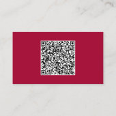 Carte D'appel Nom de code QR personnalisé Info texte Couleurs Ca (Dos)
