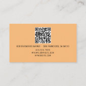 Carte D'appel Nom du code QR Logo professionnel Harmonie chaleur (Dos)