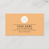 Carte D'appel Nom du code QR Logo professionnel Harmonie chaleur (Devant)