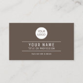 Carte D'appel Nom du code QR Logo professionnel Pumpernickel Bro (Devant)