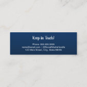 Carte D'appel Nom du diplôme Marine Blue (Dos)