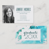 Carte D'appel Obtention du diplôme | de photo peint à la main (Devant / Derrière)