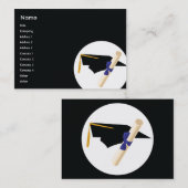 Carte D'appel Obtention du diplôme - potelée (Devant / Derrière)