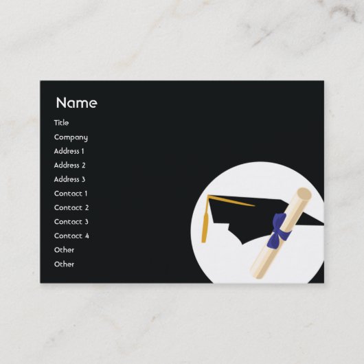 Carte D'appel Obtention du diplôme - potelée (Devant)