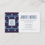 Carte D'appel Océan blanc de l'obtention du diplôme | de photo (Dos)