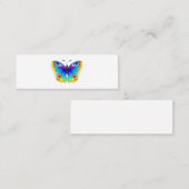 Carte D'appel Oeil de paon arc-en-ciel (Devant / Derrière)